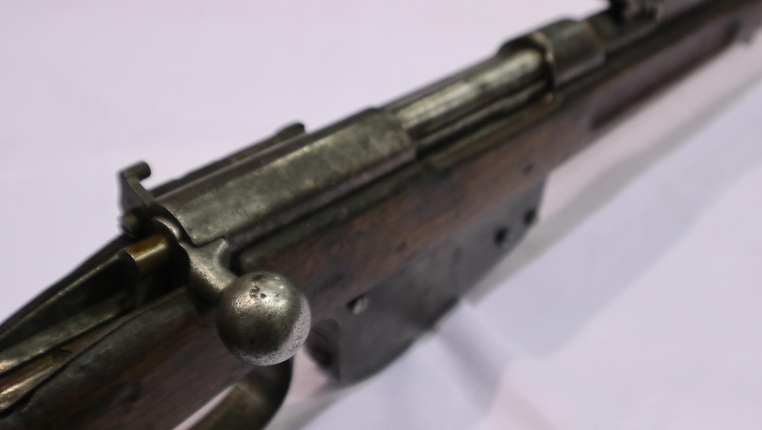 An Austrian Mannlicher M1886 obsolete calibre 11mm bolt-action rifle, bearing Chilean registration - Image 3 of 7