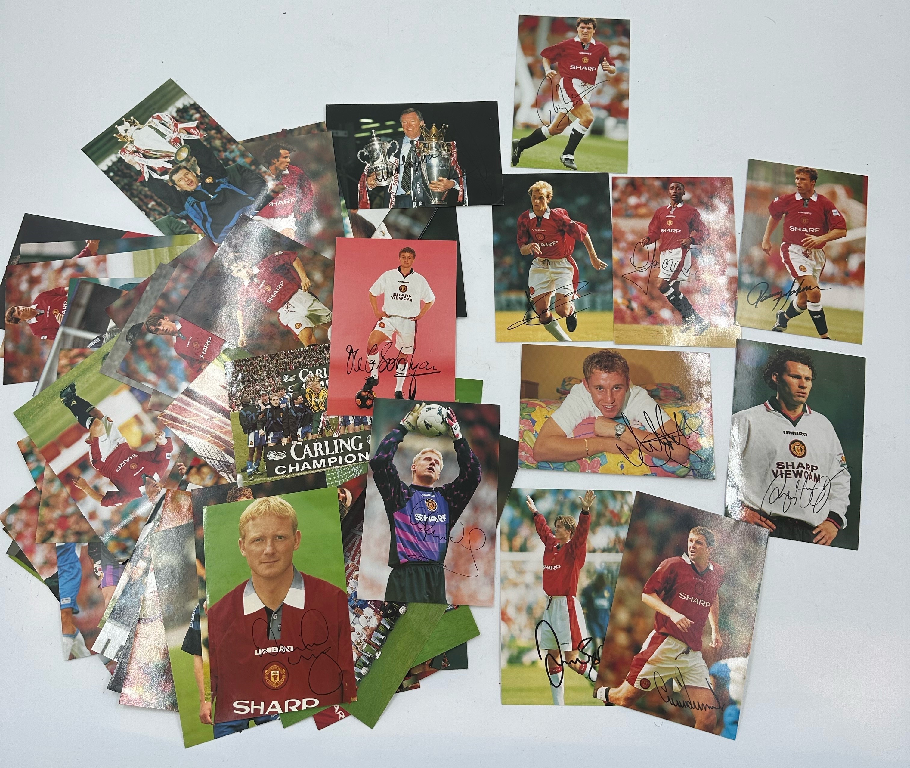 Collection of mixed Manchester United Football Club pictures, some are signed. and a signed copy - Image 5 of 5