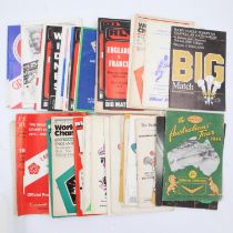 Mixed rugby league programmes including 1940's and later. UK P&P Group 2 (£20+VAT for the first