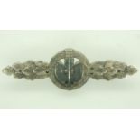 WWII German Luftwaffe Silver Grade Front Flyers Clasp for short range night fighters. Unmarked. UK