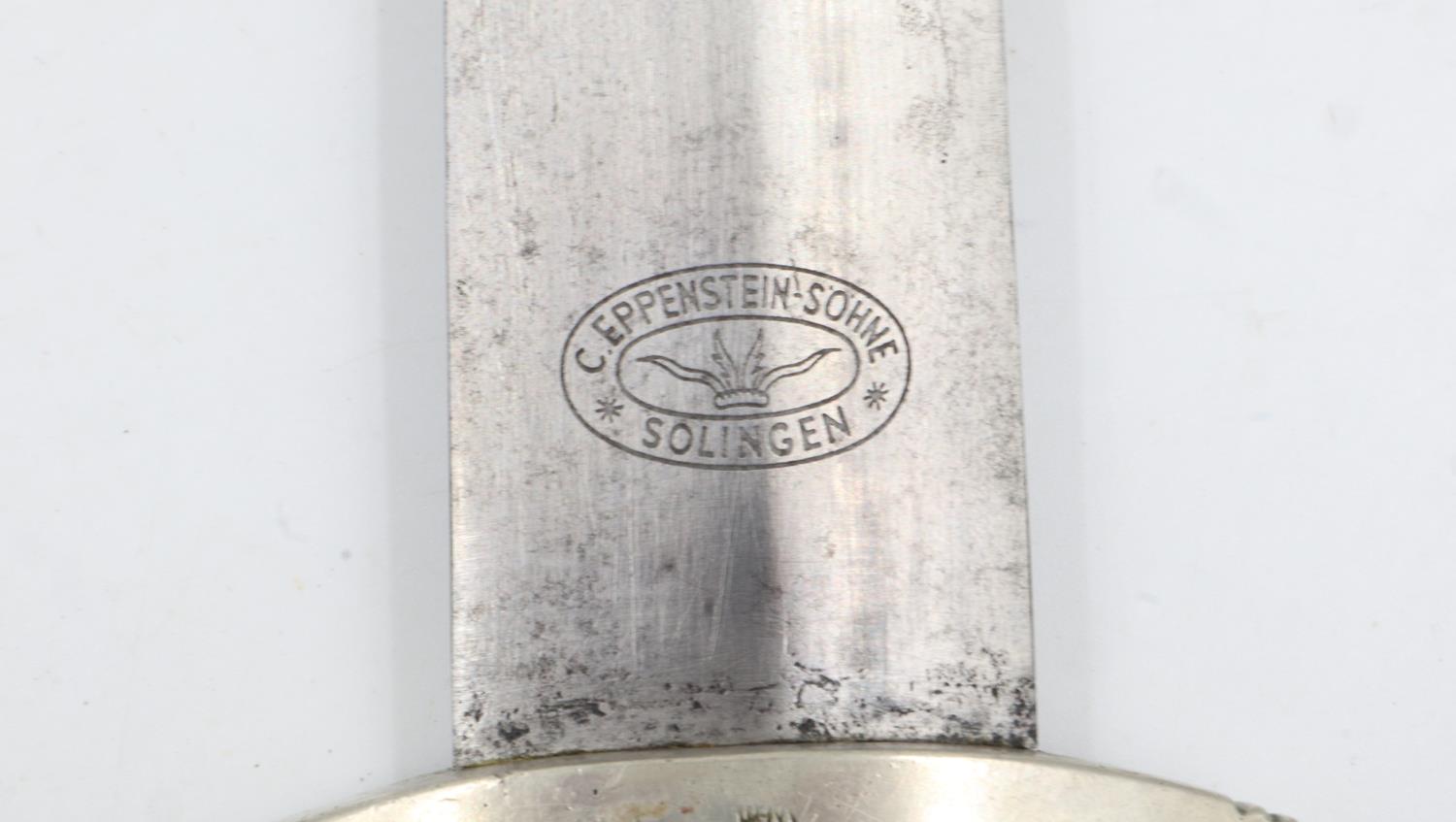 Third Reich SA Dagger with rare 1935 makers mark C. Eppenstien-Sohn. Gruppe Marked Wm for - Bild 4 aus 5