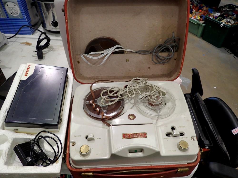 Ferguson reel to reel tape and a miniature Saturn example. Not available for in-house P&P