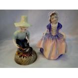 Two Royal Doulton figurines, River Boy and Dinky Do. UK P&P Group 2 (£20+VAT for the first lot