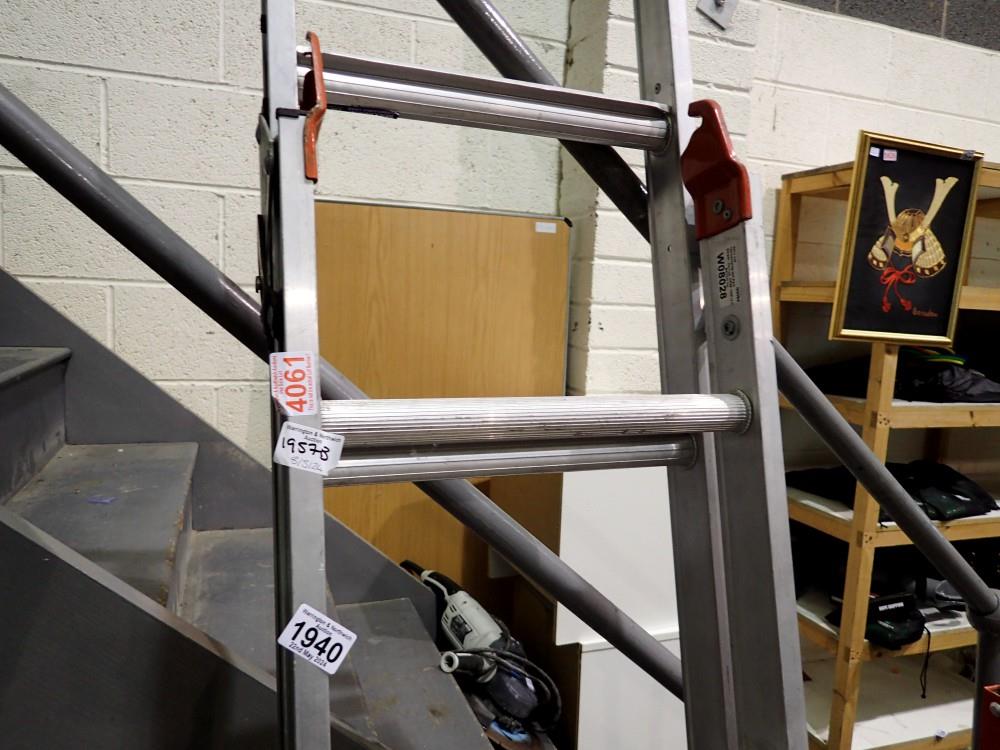 Aluminium ladder, 190cm H. Not available for in-house P&P