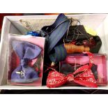 Mixed items including bow-ties, studs, and a whistle. UK P&P Group 2 (£20+VAT for the first lot