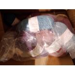 Bellissima 100g balls of mixed colour wool, twenty three balls in total. Not available for in-