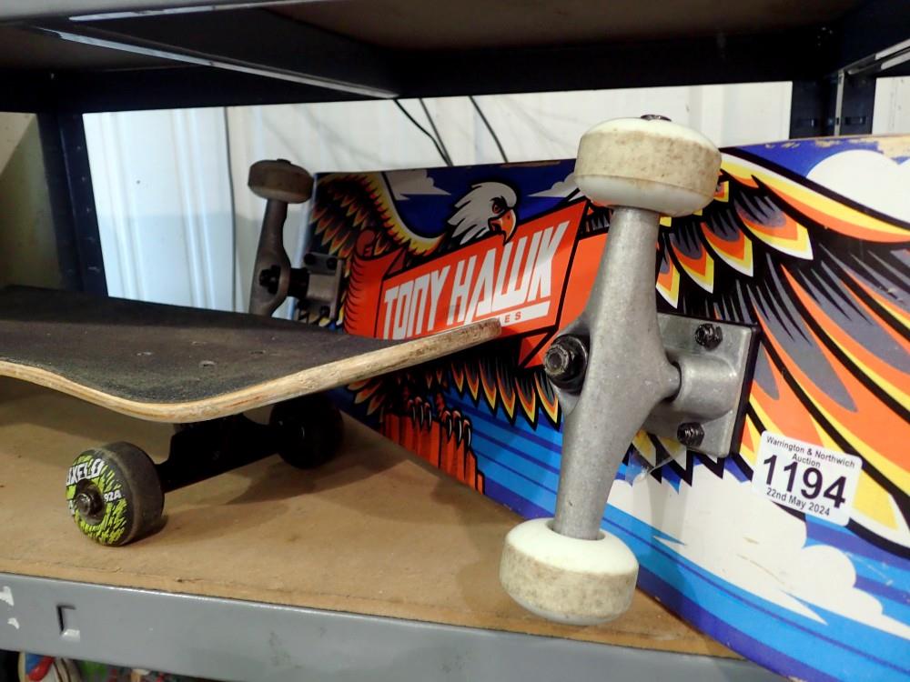 Two Skateboards to include Tony Hawk signature series. Not available for in-house P&P