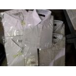 Ten Russell collection and Uneek white ladies shirts various sizes, new old stock. Not available for