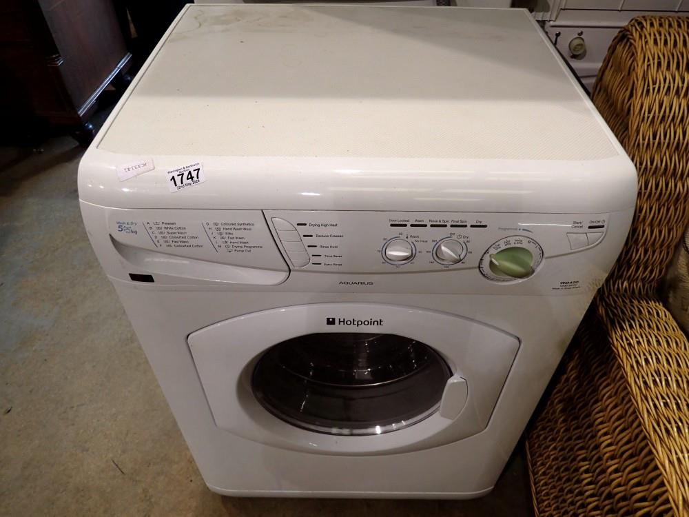 Hotpoint Aquarius washing machine WD420. All electrical items in this lot have been PAT tested for