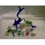 Selection of glass animals. Not available for in-house P&P