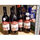 Six Lindemans alcohol free Cabernet Sauvignon wines. Not available for in-house P&P