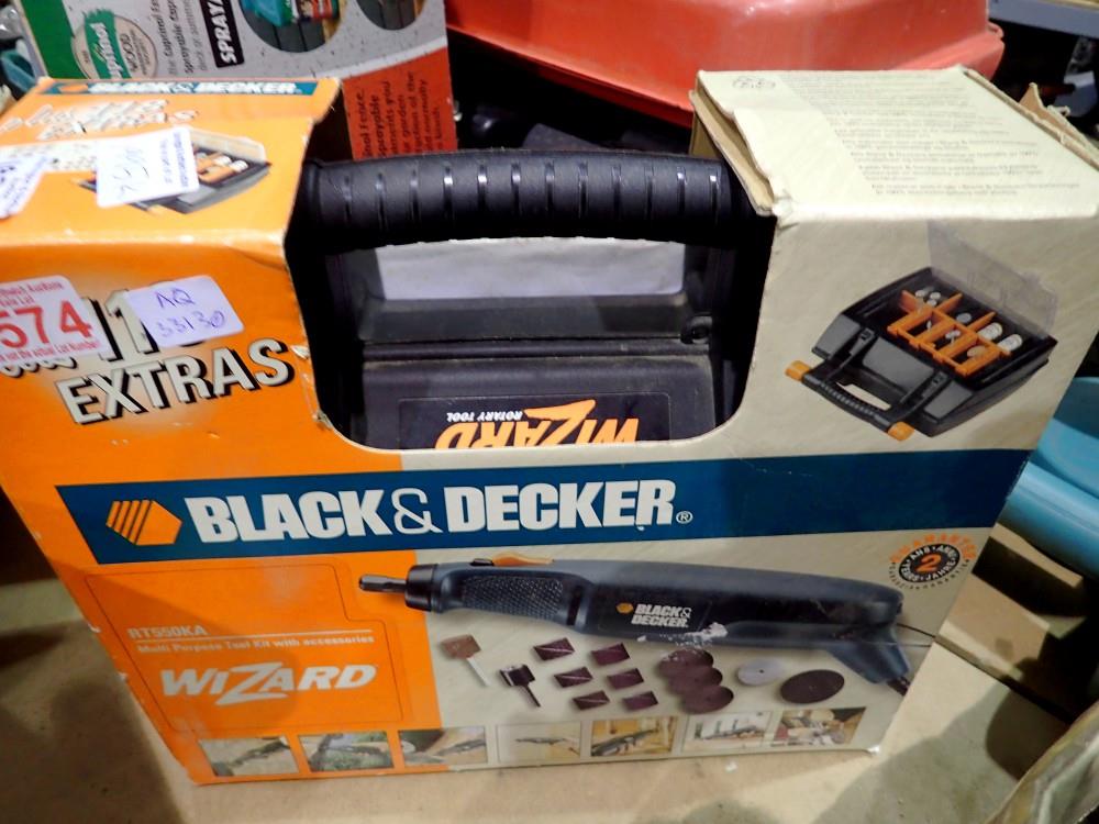 Black & Decker multipurpose tool kit with accessories. Not available for in-house P&P