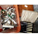 Mixed cutlery and cutlery boxes. Not available for in-house P&P