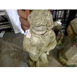 Stone figure of a girl. Not available for in-house P&P