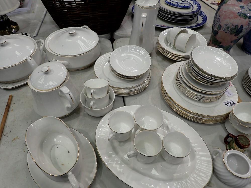 Collection of Royal Stafford, gilt edged dinner ware. Not available for in-house P&P