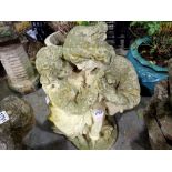 Large stone garden figural group. Not available for in-house P&P