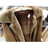 Sheepskin jacket, size large. Not available for in-house P&P