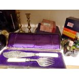 Mixed items, including fish set and photo albums. Not available for in-house P&P