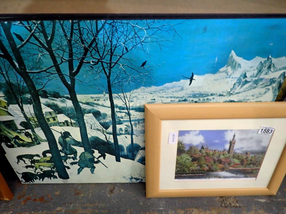 Three pictures including a Jim Simpson print. Not available for in-house P&P