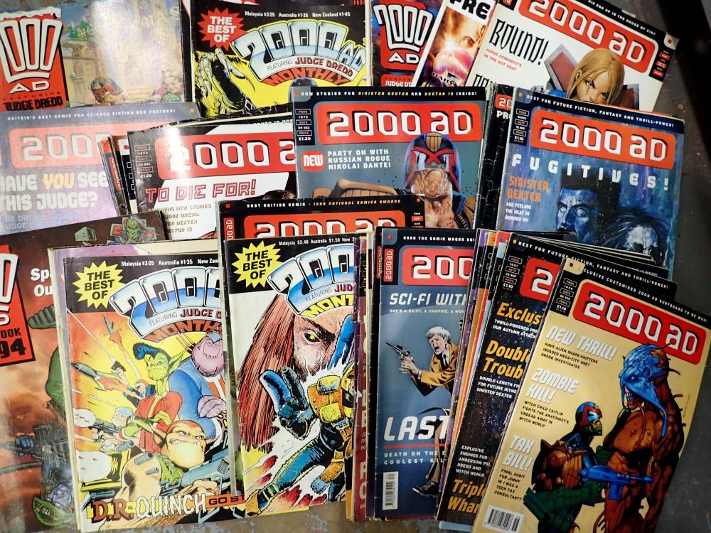 Box of 2000 AD magazine. Not available for in-house P&P