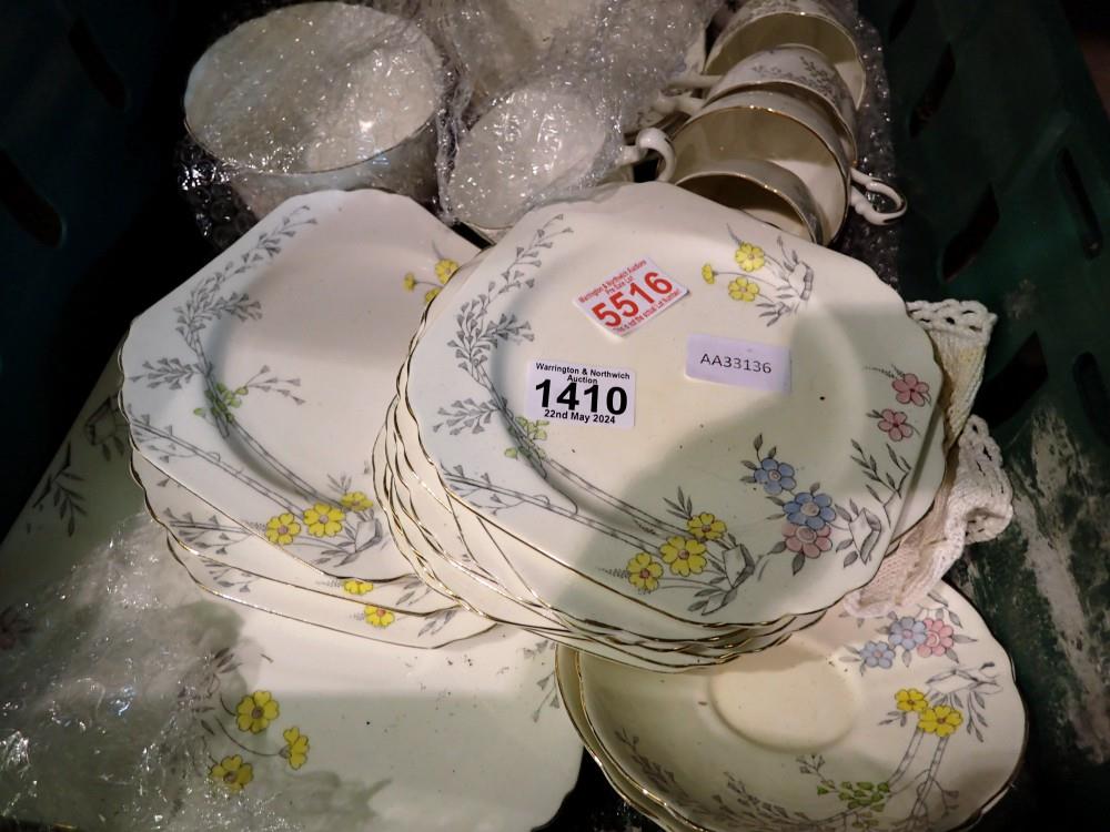 Heathcote China floral tea set. Not available for in-house P&P