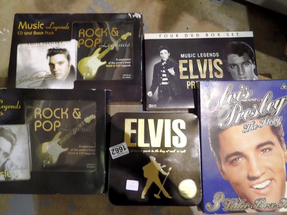 Five boxed Elvis Presley DVD sets. Not available for in-house P&P