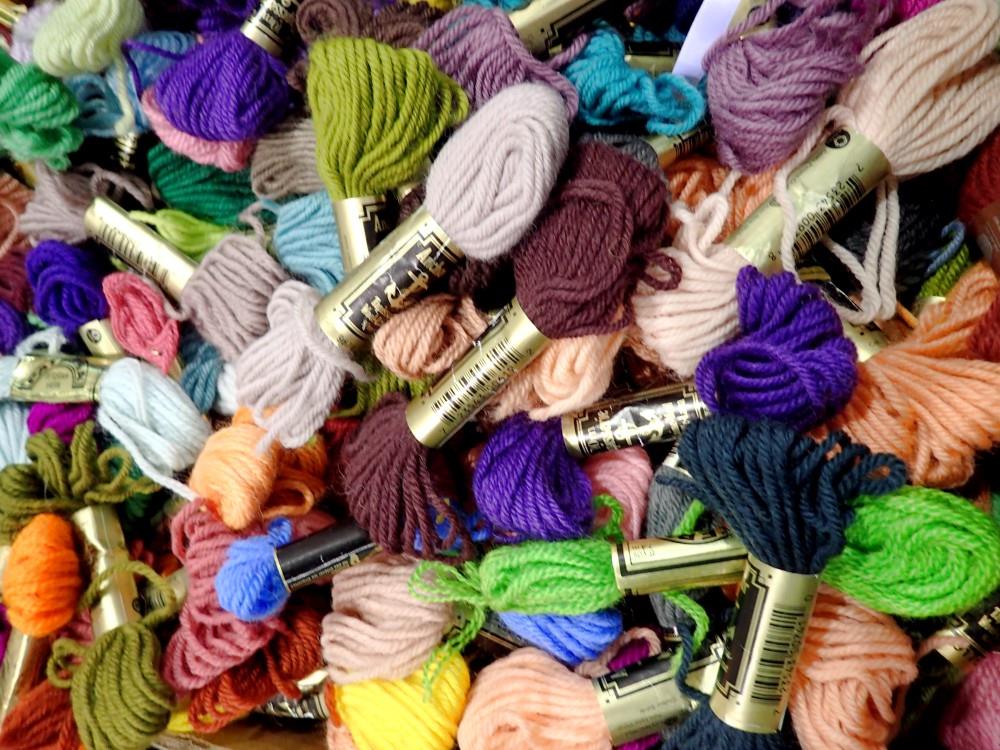 Large quantity of tapestry wool. Not available for in-house P&P