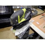 Ryobi sander in case. All electrical items in this lot have been PAT tested for safety and have