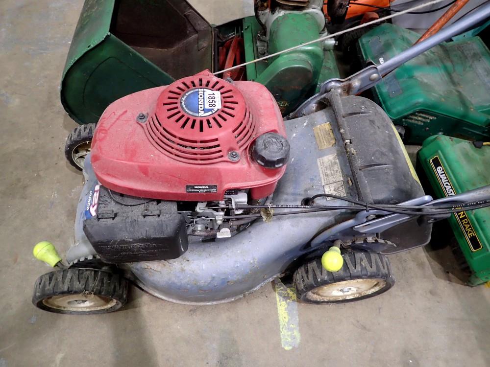 Honda petrol mower. Not available for in-house P&P