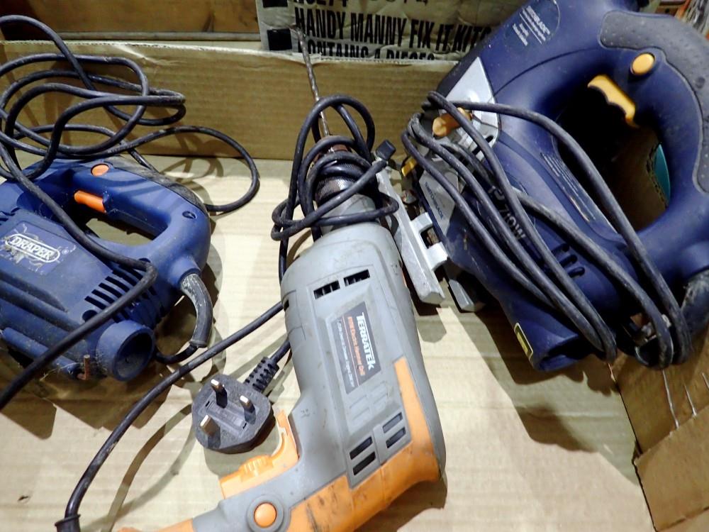 Three electric power tools. All electrical items in this lot have been PAT tested for safety and