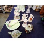Mixed small ceramics including Carlton Ware. Not available for in-house P&P