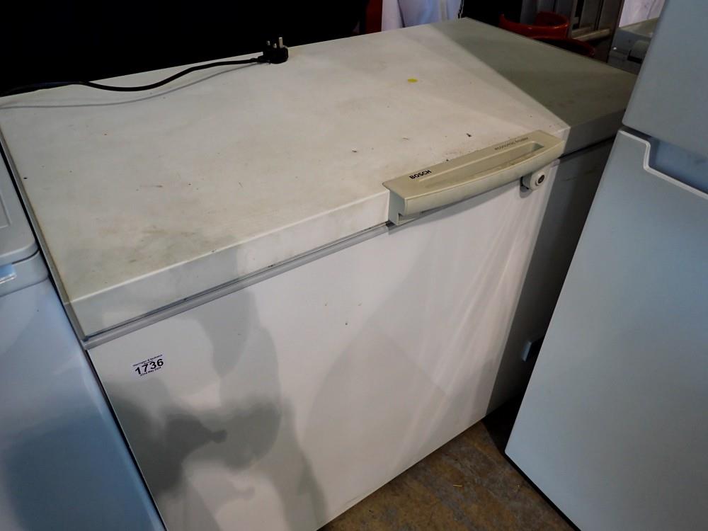 Large Bosch chest freezer. All electrical items in this lot have been PAT tested for safety and have