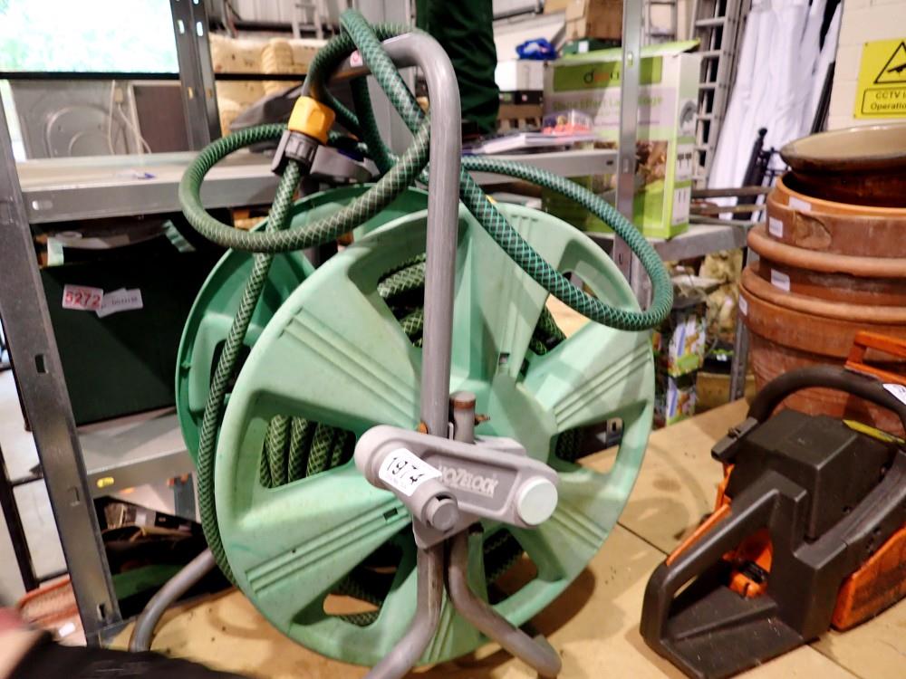 Hose reel with connectors. Not available for in-house P&P