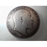 Silver florin of Edward VII - date voided. UK P&P Group 0 (£6+VAT for the first lot and £1+VAT for
