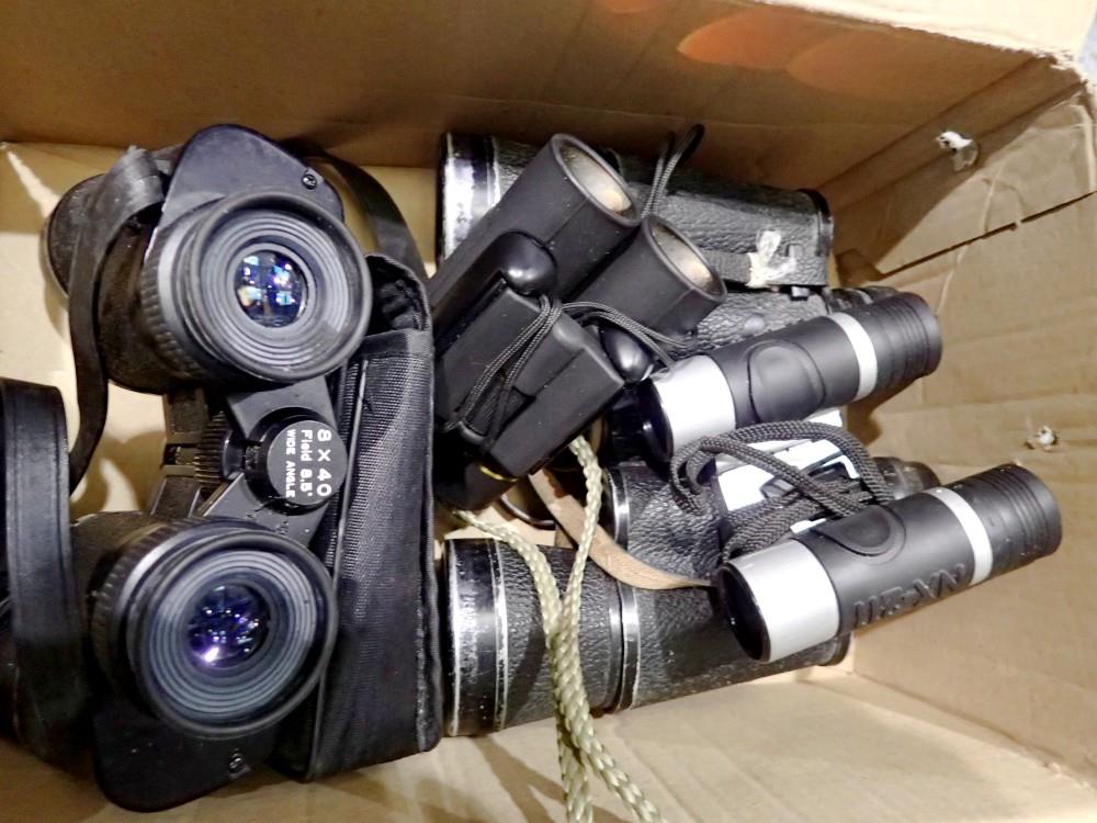 Four pairs of binoculars including gueizer and hunter. Not available for in-house P&P