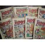 Fifty one 1980s Hoot comics. UK P&P Group 2 (£20+VAT for the first lot and £4+VAT for subsequent