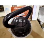 Adjustable kettle bell, 18 kg max. Not available for in-house P&P