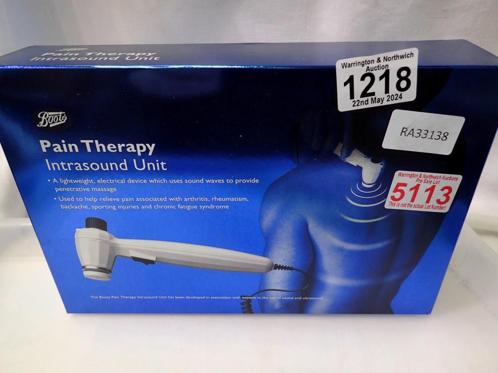 Boots pain therapy intrasound unit. UK P&P Group 2 (£20+VAT for the first lot and £4+VAT for