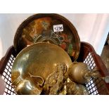 Mixed brass and other items. Not available for in-house P&P