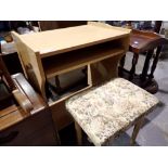 Modern composite computer desk, H: 75 cm. Not available for in-house P&P