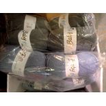 Woolcraft baby care wool 100g balls/300m packs of ten in two colours, blue and grey, twenty balls in