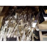 Large quantity of mixed cutlery stainless steel, Allander and Sheffield. Not available for in-