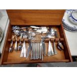 Box of mixed cutlery. Not available for in-house P&P