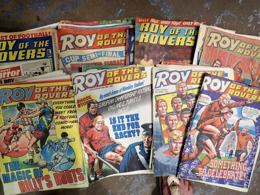 Approximately 50 Roy Of The Rovers comics. UK P&P Group 2 (£20+VAT for the first lot and £4+VAT