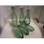 Quantity of Victorian glass bottles. Not available for in-house P&P