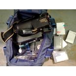 Philips CCD compact video camera VKR6830 in carry case with tapes. Not available for in-house P&P