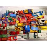 Forty play worn diecast models to include Dinky Toys and Yo-Yo. Not available for in-house P&P