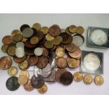 Mixed coins, mostly pre-decimal UK. UK P&P Group 1 (£16+VAT for the first lot and £2+VAT for