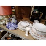 Mixed ceramics including Spode Italian garden and Noritake. Not available for in-house P&P