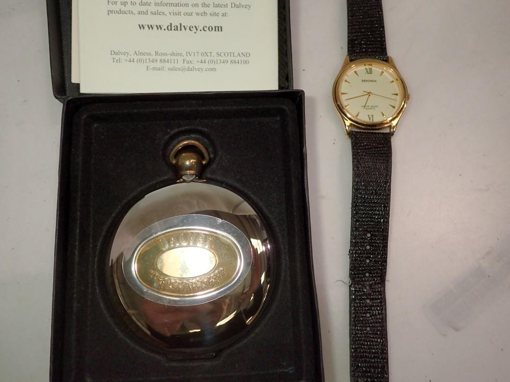 Dalvey pocket watch style compass and Sekonda wristwatch. UK P&P Group 1 (£16+VAT for the first